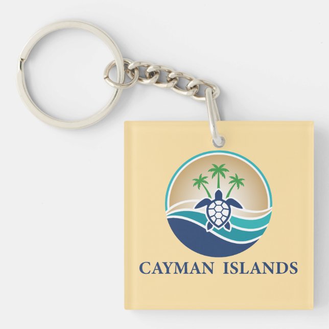 Cayman Islands Caribbean Keychain (Front)