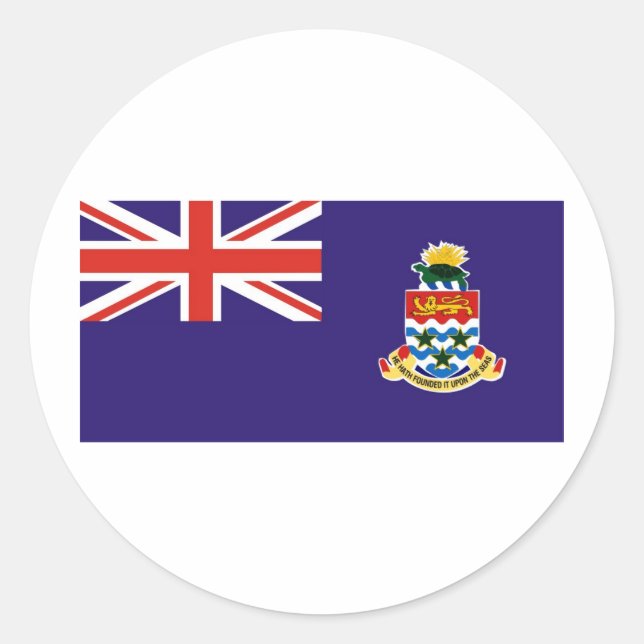 Cayman Islands Classic Round Sticker (Front)