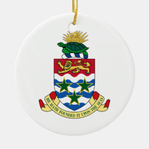 Cayman Islands Coat of Arms Ceramic Ornament