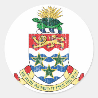 Cayman Islands Coat Of Arms Classic Round Sticker