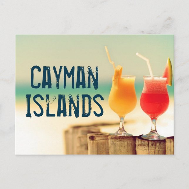 Cayman Islands cocktails Postcard (Front)