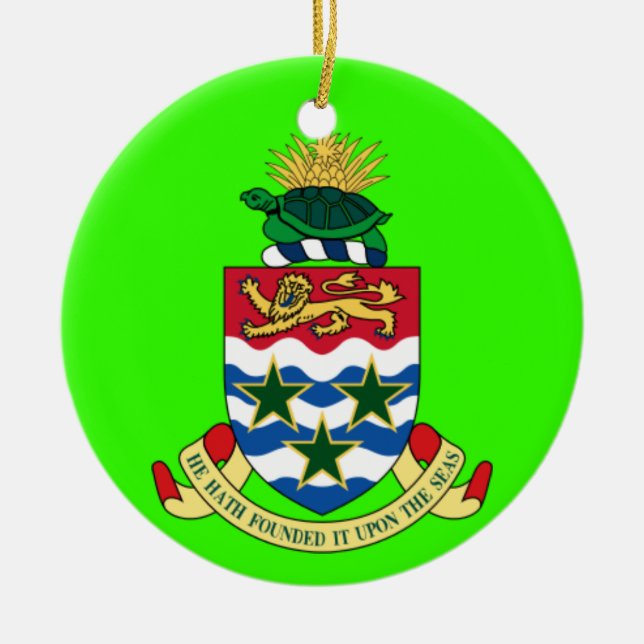 CAYMAN ISLANDS - Custom Christmas Ornament (Front)