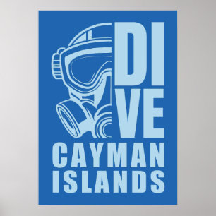 Cayman Islands Diving Poster