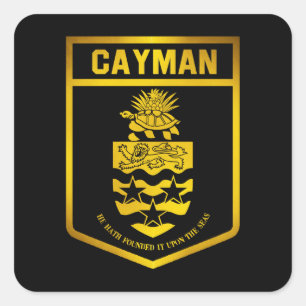Cayman Islands Emblem Square Sticker
