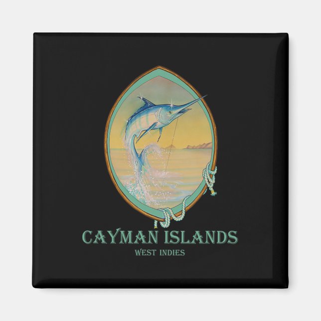 Cayman Islands Fishing Lovers  Magnet (Front)
