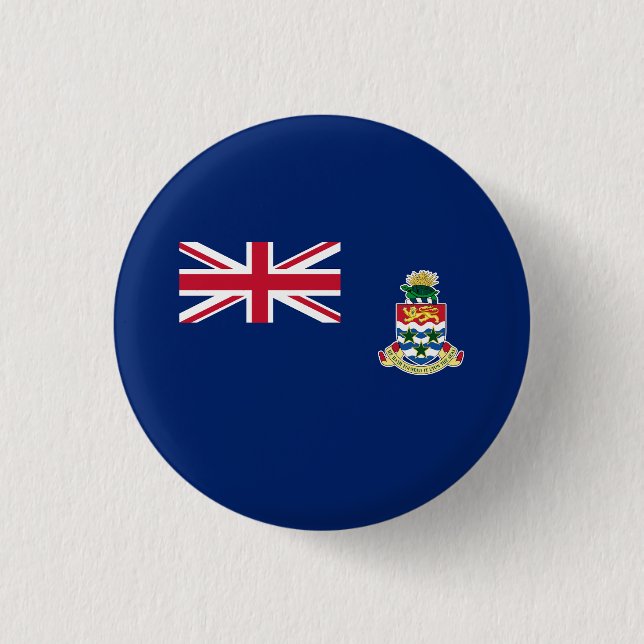 Cayman Islands Flag 1 Inch Round Button (Front)