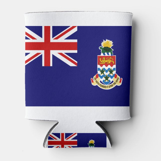 cayman islands flag can cooler (Front)