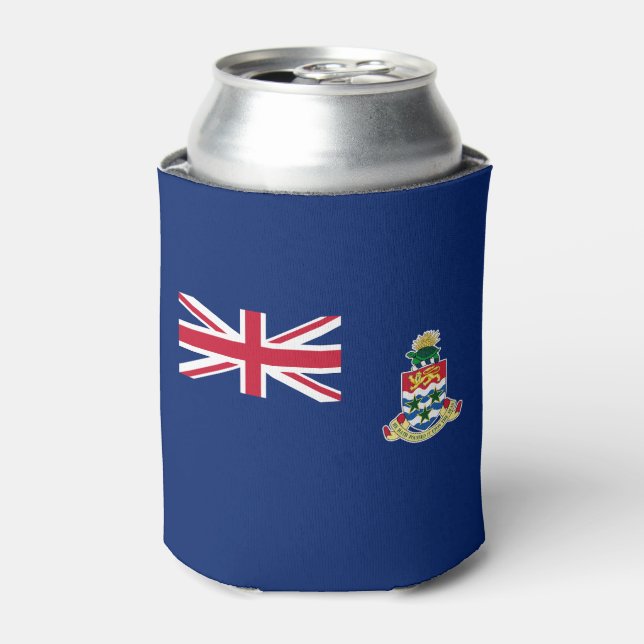 Cayman Islands Flag Can Cooler (Can Front)