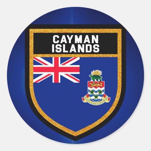 Cayman Islands Flag Classic Round Sticker (Front)