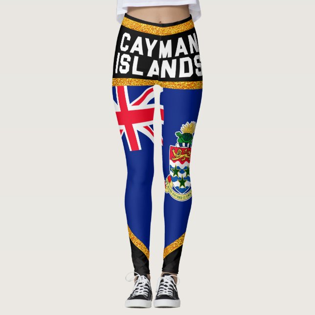 Cayman Islands Flag Leggings (Front)
