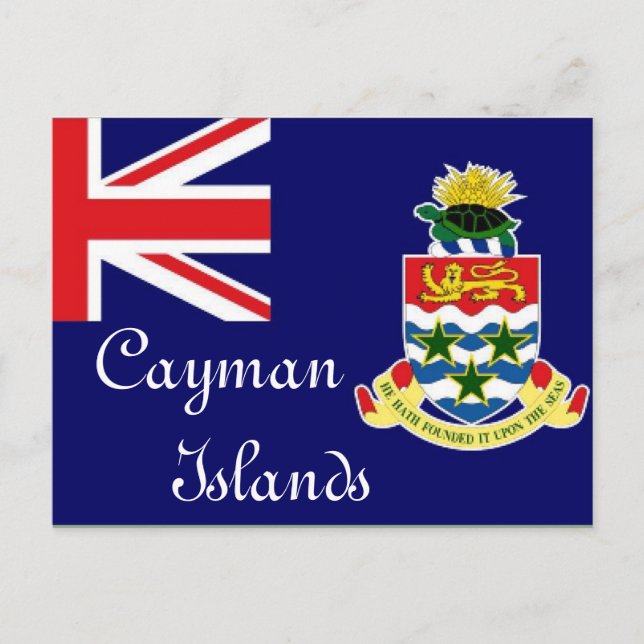 Cayman Islands flag Postcard (Front)
