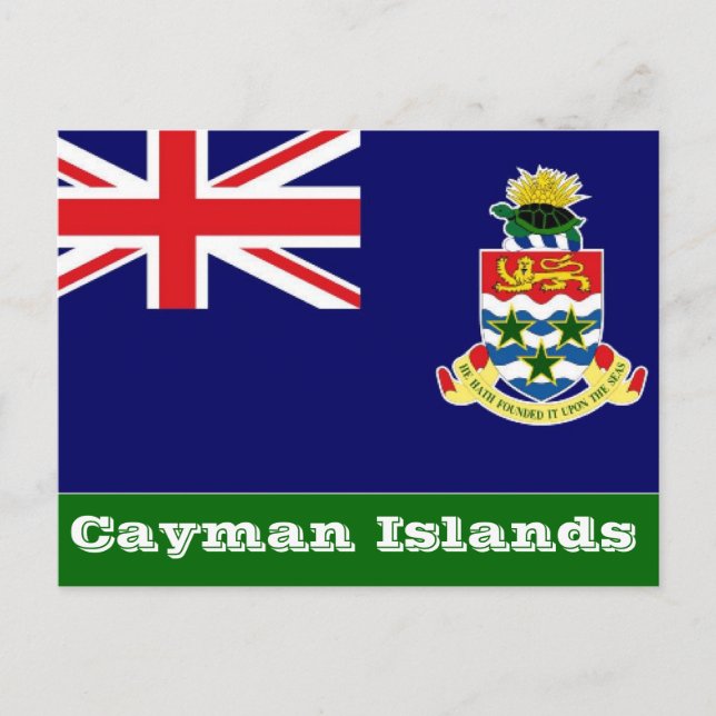 Cayman Islands flag Postcard (Front)