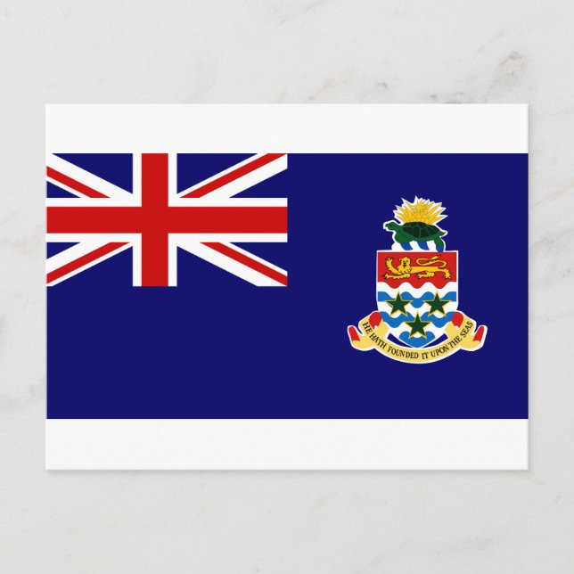 Cayman Islands Flag Postcard (Front)
