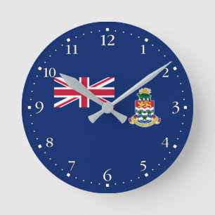 Cayman Islands Flag Round Clock
