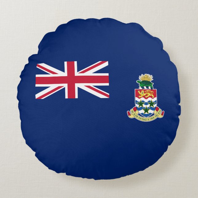Cayman Islands Flag Round Pillow (Front)