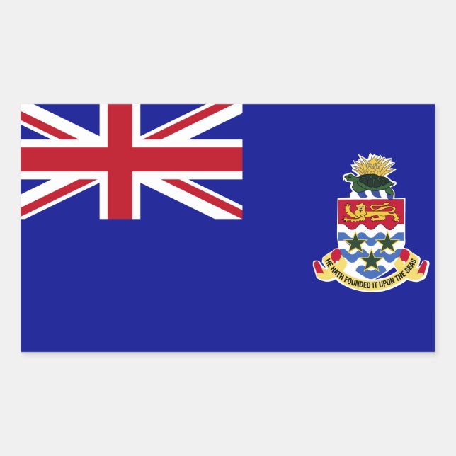 Cayman Islands Flag Sticker (Front)