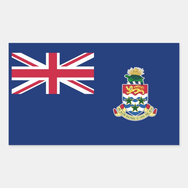 Cayman Islands Flag Sticker (Front)