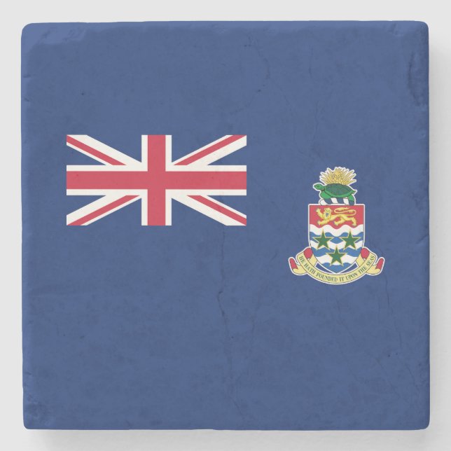Cayman Islands Flag Stone Coaster (Front)