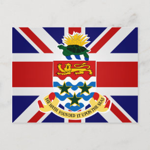 Cayman Islands High quality Flag Postcard