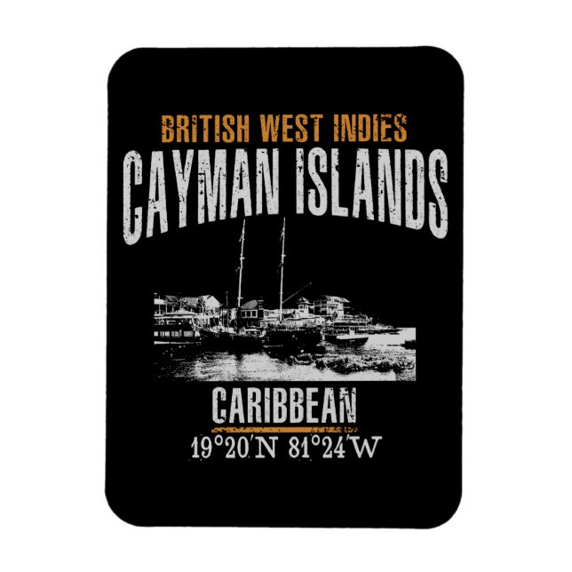 Cayman Islands Magnet (Vertical)