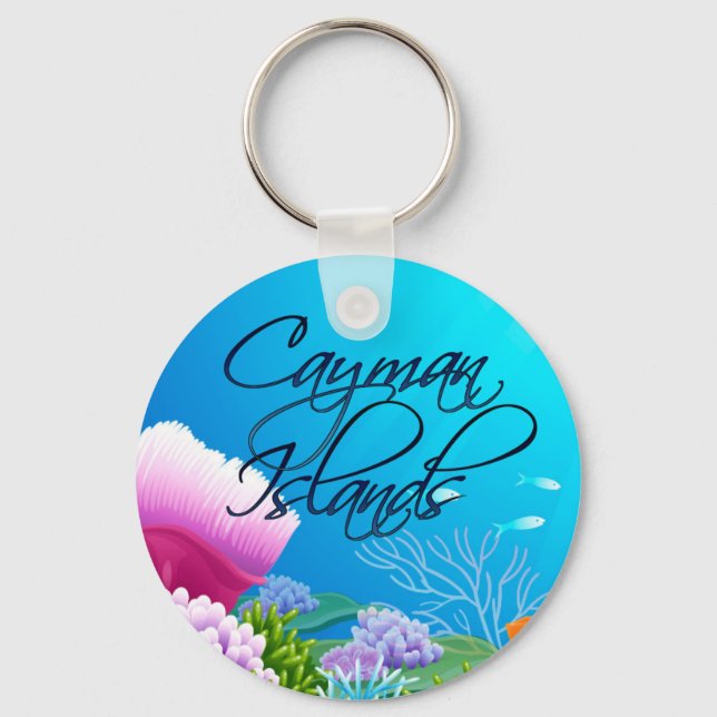 Cayman Islands reef Keychain (Front)