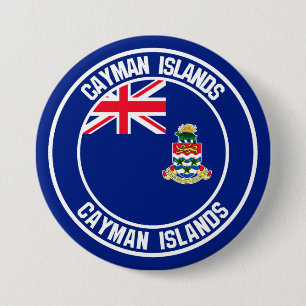 Cayman Islands Round Emblem 3 Inch Round Button