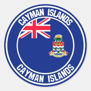 Cayman Islands Round Emblem Classic Round Sticker