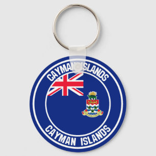 Cayman Islands Round Emblem Keychain