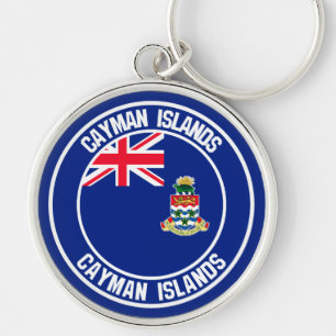 Cayman Islands Round Emblem Keychain