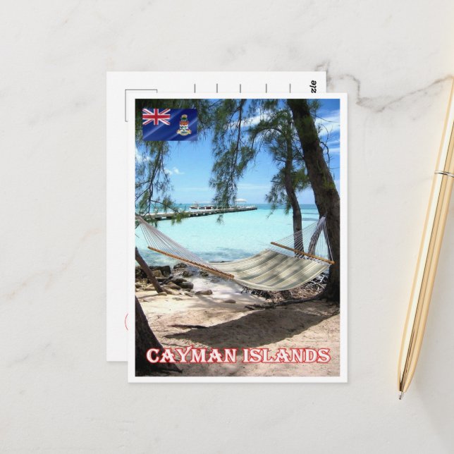 Cayman Islands - Rum Point - Panorama - Postcard (Front/Back In Situ)