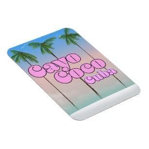 Cayo Coco Cuba vintage travel poster Magnet