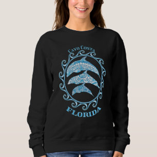 Cayo Costa Florida Tribal Dolphins Ocean Animals Sweatshirt