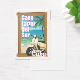 Cayo Largo del Sur cuban vacation poster