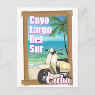 Cayo Largo del Sur cuban vacation poster Postcard