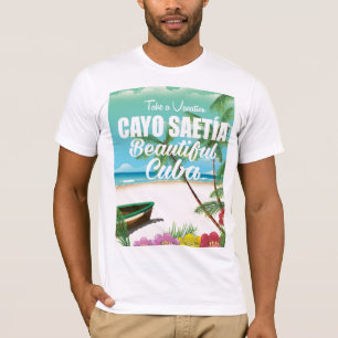 Cayo Saetía Cuba beach vacation poster T-Shirt