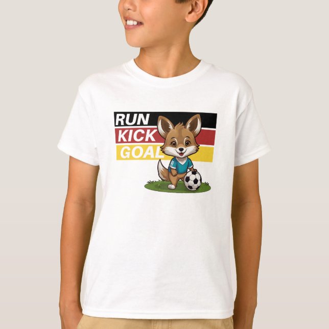 Cayote, run kick goal T-Shirt (Front)