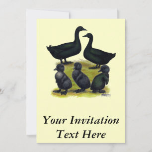 Cayuga Duck Family Invitation