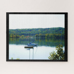 CAYUGA LAKE IN AUTUMN  JIGSAW PUZZLE