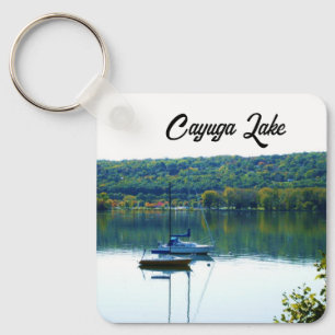 CAYUGA LAKE IN AUTUMN KEYCHAIN