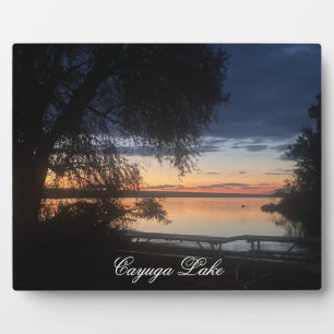 CAYUGA LAKE IN AUTUMN  PLAQUE