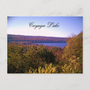 CAYUGA LAKE IN AUTUMN postcard