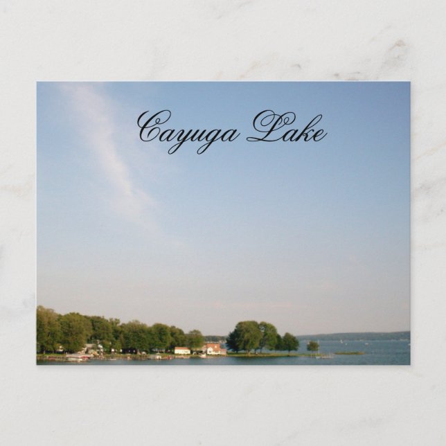 CAYUGA LAKE, NEW YORK STATE postcard (Front)