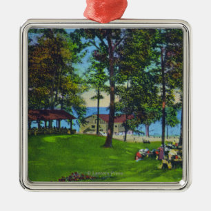 Cayuga Lake State Park Scene Metal Ornament
