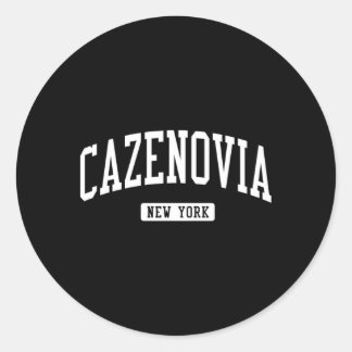 Cazenovia New York Ny Athletic Sports Classic Round Sticker
