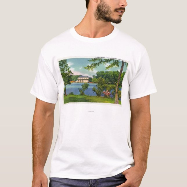 Cazenovia Park View of the Lake and Casino T-Shirt (Front)