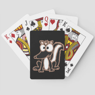 CB- Silly Skunk Cartoon Playing Cards