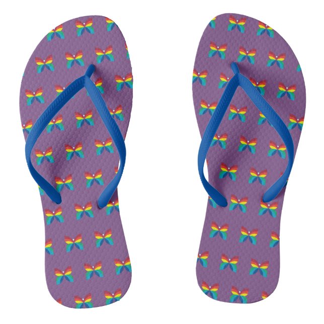 CBC 1966 Logo Pattern Flip Flops (Footbed)