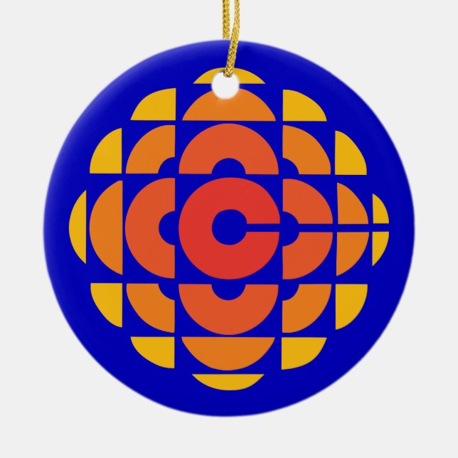CBC 1974 Logo Ceramic Ornament (Front)