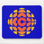 CBC 1974 Logo Mouse Pad<br><div class="desc">Created by Burton Kramer, a designer and artist whose work is featured as part of the permanent collection at the Smithsonian Institute. Sometimes called the exploding pizza or pineapple, Burton Kramer's modernist logo features the letter "C" for Canada at its core. According to the CBC's 1974 corporate manual, "the overall...</div>