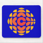 CBC 1974 Logo Mouse Pad<br><div class="desc">Created by Burton Kramer, a designer and artist whose work is featured as part of the permanent collection at the Smithsonian Institute. Sometimes called the exploding pizza or pineapple, Burton Kramer's modernist logo features the letter "C" for Canada at its core. According to the CBC's 1974 corporate manual, "the overall...</div>